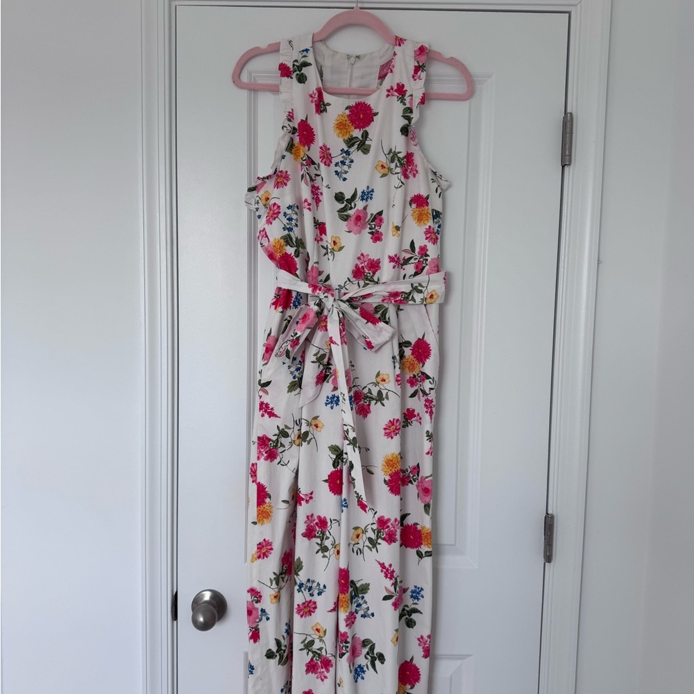 Floral Gal Meets Glam Sleeveless Jumpsuit